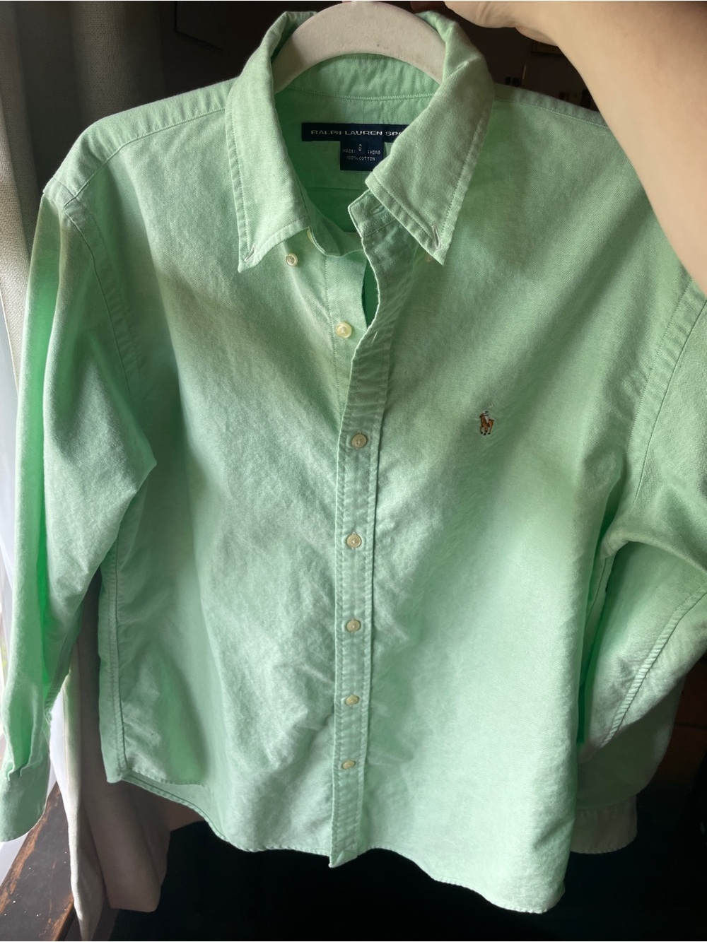 Ralph Lauren Sport Women’s Green Button Shirt size 6